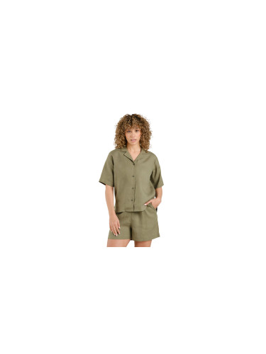 Dedicated Shirt Torup Linen Leaf Green Жени - Риза Dedicated - Зелен - 22731-L - Size: L