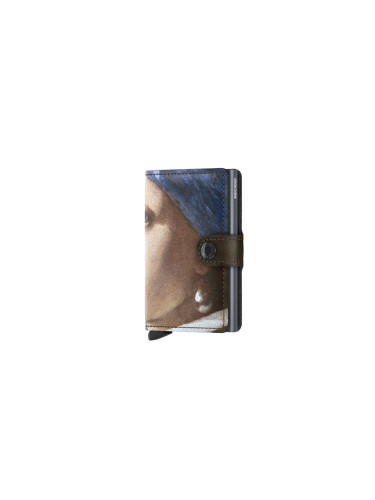 Secrid Miniwallet x Art Pearl Earring Unisex - Портфейли Secrid - Кафяв - MAr-Pearl-One-size-1 - Size: One size