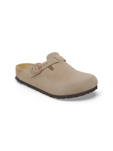 Birkenstock Boston Kids Suede Leather Narrow Fit Жени,Деца - Сандали Birkenstock - Кафяв - 1027875-28 - Size: 28
