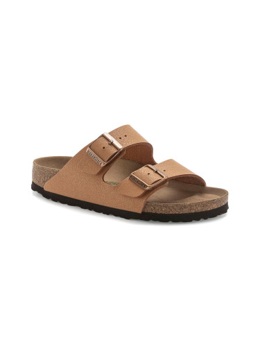 Birkenstock Arizona Vegan Birko-Flor Nubuck Narrow Fit Жени - Сандали Birkenstock - Кафяв - 1025046-5 - Size: 5