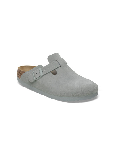 Birkenstock Boston Suede Leather Regular Fit Unisex - Сандали Birkenstock - Сив - 1029212-5 - Size: 5