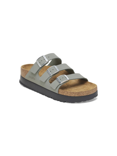 Birkenstock Florida III PAP Flex Platform Nubuk Leather Narrow Fit Grey Жени - Сандали Birkenstock - Сив - 1029757-5 - Size: 5