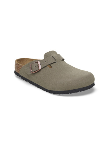Birkenstock Boston Kids BS Birko-Flor Birkibuc Narrow Fit Жени,Деца - Сандали Birkenstock - Сив - 1029357-26 - Size: 26
