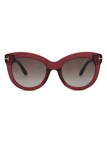 Tom Ford Odette FT1189 69T 53 - квадратна слънчеви очила, дамски, червени