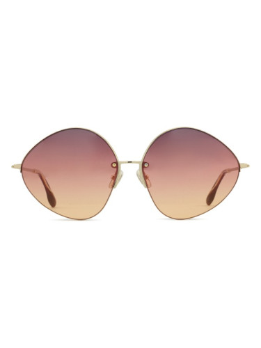Victoria Beckham VB220S 732 64 - кръгла слънчеви очила, дамски, златни