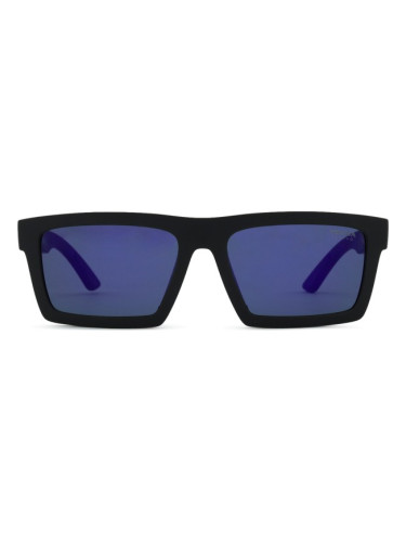 Prada Linea Rossa 0PS A07S 1BO05U 58 - правоъгълна слънчеви очила, мъжки, черни, огледални