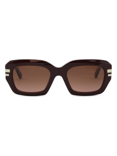 Chloé CH0256S 004 53 - правоъгълна слънчеви очила, дамски, червени