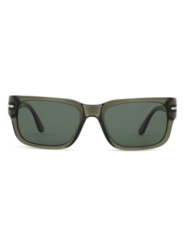 Persol PO3315S 110358 55 - правоъгълна слънчеви очила, мъжки, сиви, поляризирани