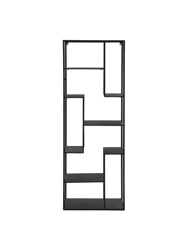 ЧЕРНА ЕТАЖЕРКА МАТЕА 2 СЪС 7 РАФТА 60/33/170 СМ