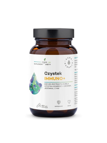 Имуно + (билкова формула + цинк) 60 капсули | Aura Herbals