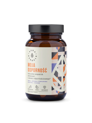 Имунитет (билкова формула с ехинацея, джинджифил, чесън и морски зърнастец) 60 капсули | Aura Herbal