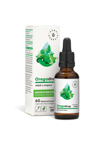 Подпомага стомашно-чревния тракт и дихателната система - Риган (масло), 30 ml капки  Aura Herbals