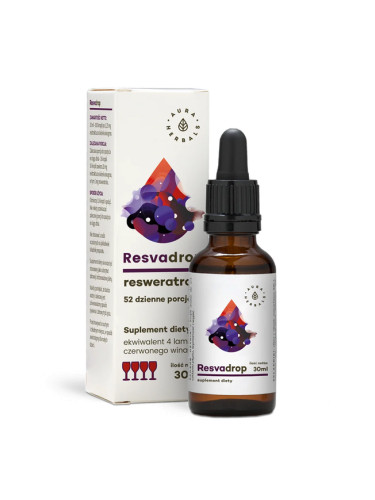 В подкрепа на кръвоносните съдове и сърцето - Ресвератрол, 30 ml капки Aura Herbals