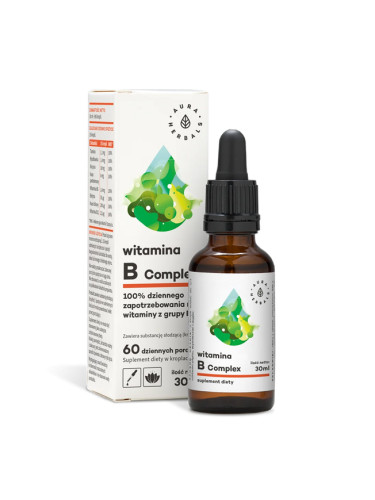 Нервна система - Витамин В комплекс, 30 ml капки Aura Herbals