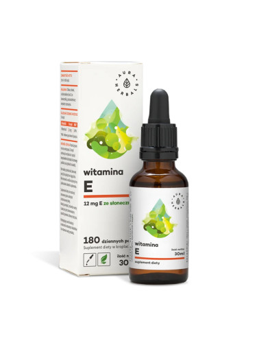 Грижа за косата, кожата и ноктите - Витамин Е, 30 ml капки Aura Herbals