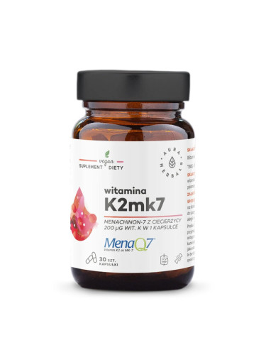 Витамин К2 200 μg 30 капсули | Aura Herbals