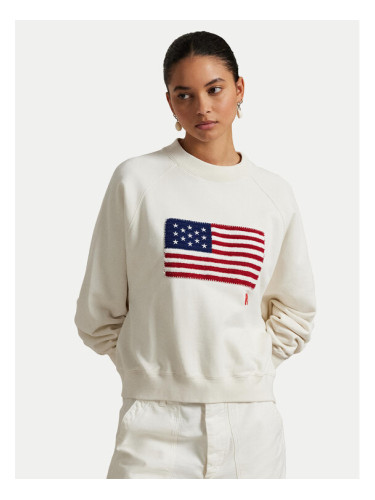 Polo Ralph Lauren Суитшърт 211965098001 Бял Relaxed Fit