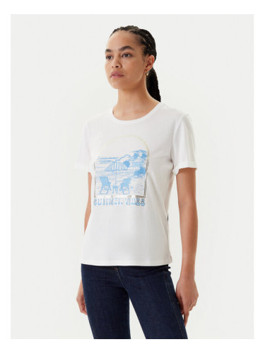 Morgan Тишърт 251-DVIBES Бял Regular Fit