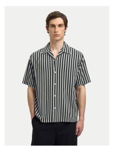 Selected Homme Риза 16091381 Тъмносин Relaxed Fit