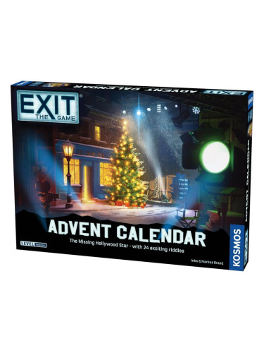  Настолна игра Exit Advent Calendar: The Missing Hollywood Star - Кооперативна