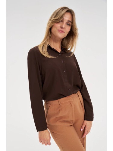 Marisse WOMEN'S SHIRT Z-KO-4822 BROWN