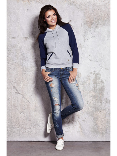 Infinite You Woman's Blouse M029 Navy Blue