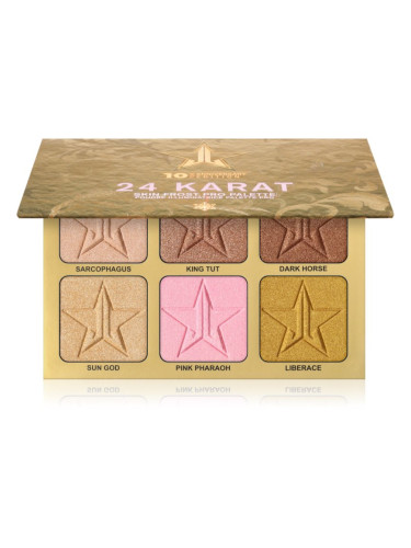 Jeffree Star Cosmetics Skin Frost™ 24K Highlighter палитра хайлайтъри 6x7 гр.