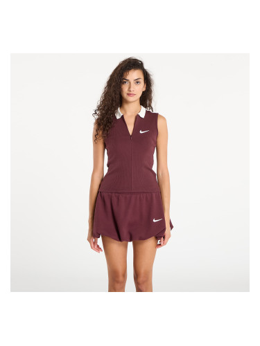 Nike W Fitted Tank Burgundy Crush/ Sail M