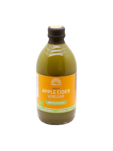 МАТИСЪН БИО ЯБЪЛКОВ ОЦЕТ + МАТЧА И ЛИМОН 500 мл