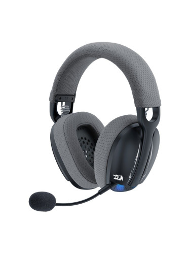 Геймърски слушалки Redragon Skuld Pro H878BG с кабел и безжична Bluetooth подсветка - черни