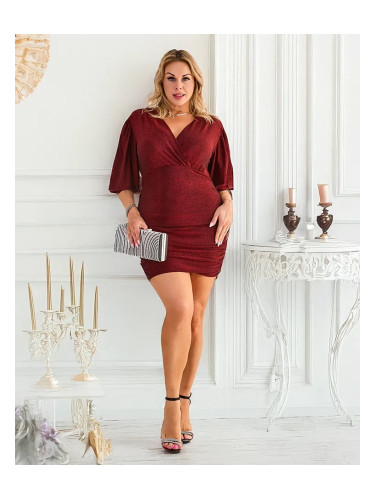 Resti Women's mini dress with ruching PLUS SIZE