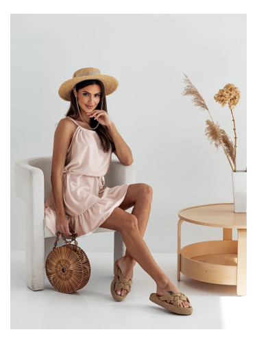 Resti Women's strappy mini dress with waist tie