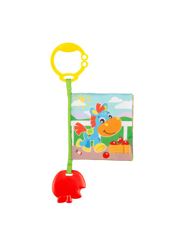 Текстилна книжка за количка с гризалка Story Time Playgro 0м+