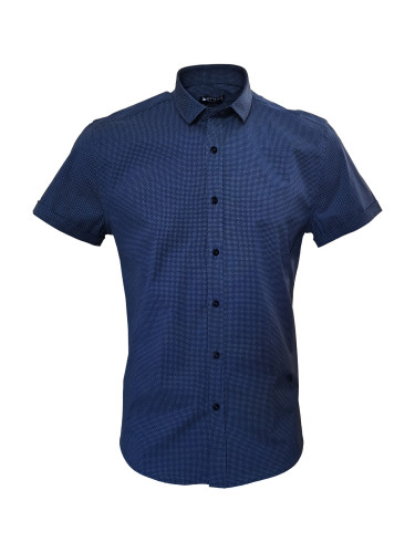 Риза с къс ръкав на точки