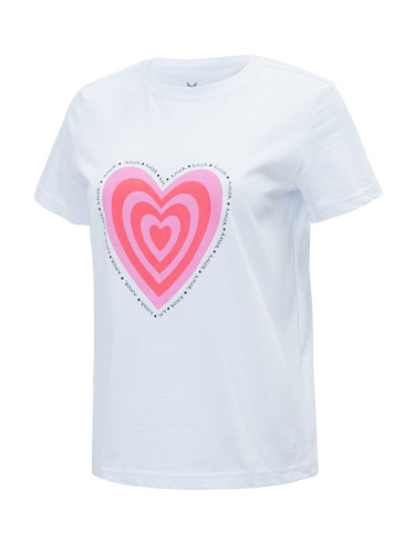 BRILLE | Тениска PINK HEARTS, бял