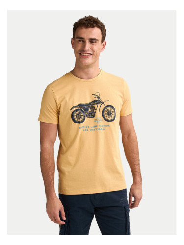 Petrol Industries Тишърт M-1050-TSR707 Жълт Regular Fit