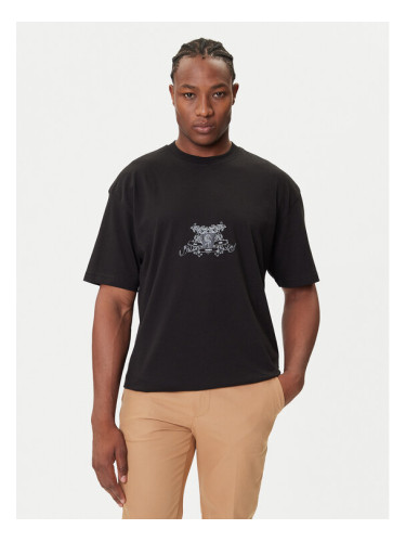 HUGO Тишърт Duarms 50542817 Черен Oversize