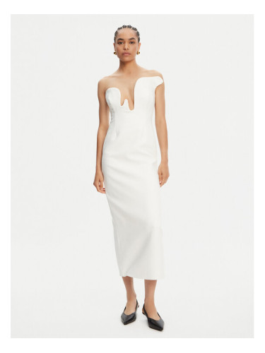 Bardot Коктейлна рокля Rosalyn 59733DB Бял Regular Fit