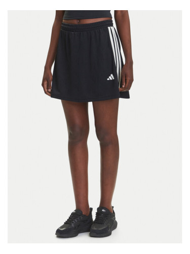 adidas спортна пола Stadium 3-Stripes Tennis Inspired Jacquard JL7171 Черен Regular Fit