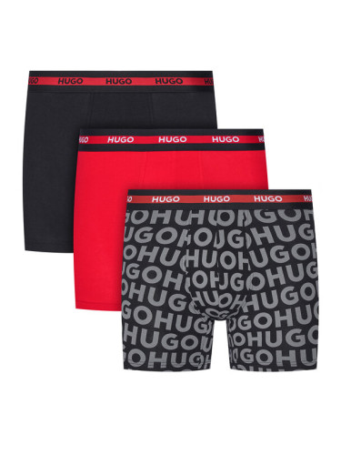 HUGO Комплект 3 чифта боксерки 50545674 Цветен
