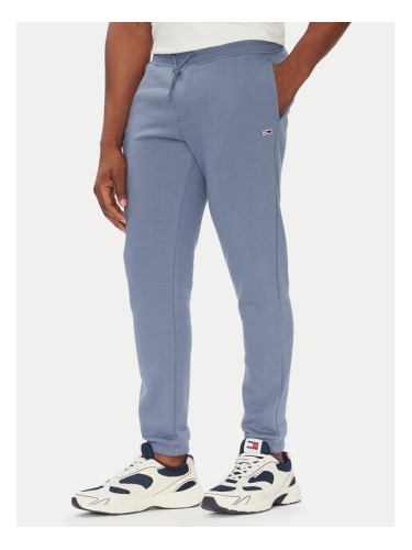 Tommy Jeans Долнище анцуг Flag DM0DM20473 Син Slim Fit