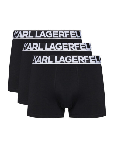 KARL LAGERFELD Комплект 3 чифта боксерки A3M47010 Черен
