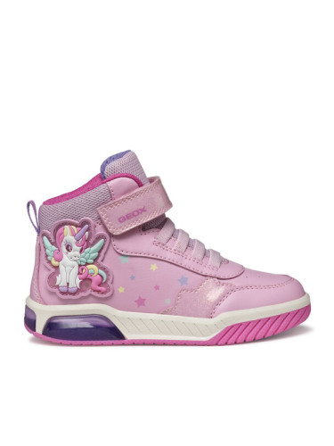 Geox Сникърси J Inek J56ASA 0BCKC C8206 S Розов