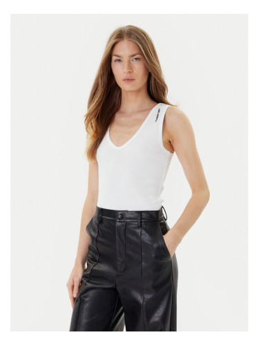 KARL LAGERFELD топ A3W17005 Бял Slim Fit