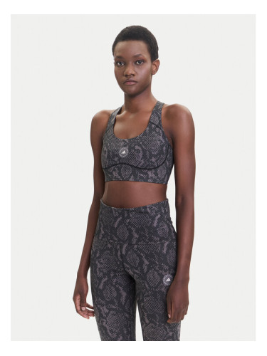 adidas by Stella McCartney Спортен сутиен Power Impact JW4542 Кафяв Slim Fit