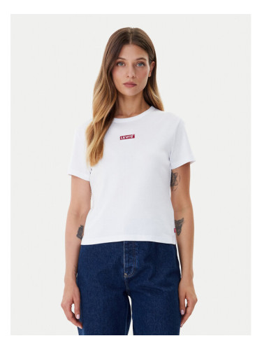 Levi's® Тишърт Rickie 001Z9-0007 Бял Slim Fit