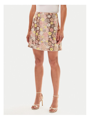 YAS Мини пола Lalea 26037763 Златист Slim Fit