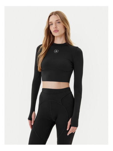 adidas by Stella McCartney Тениска от техническо трико Training JW4566 Черен Slim Fit