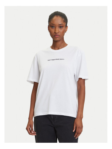 Karl Lagerfeld Jeans Тишърт A3W17039 Бял Regular Fit