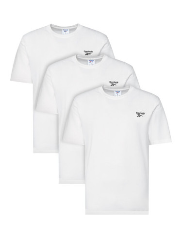 Reebok Комплект 3 тишърти Woodrow RK25189CCM Бял Regular Fit